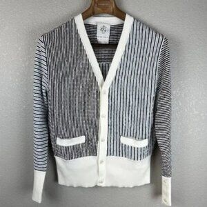 Brooks Brothers Black Fleece Mens Button Cardigan Sweater Size BB2 M Cotton